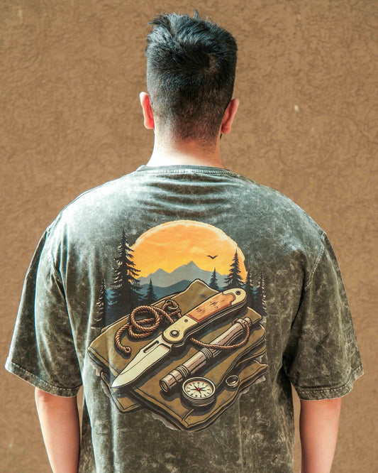 EDC Terrain – Acid Wash Oversized Tee